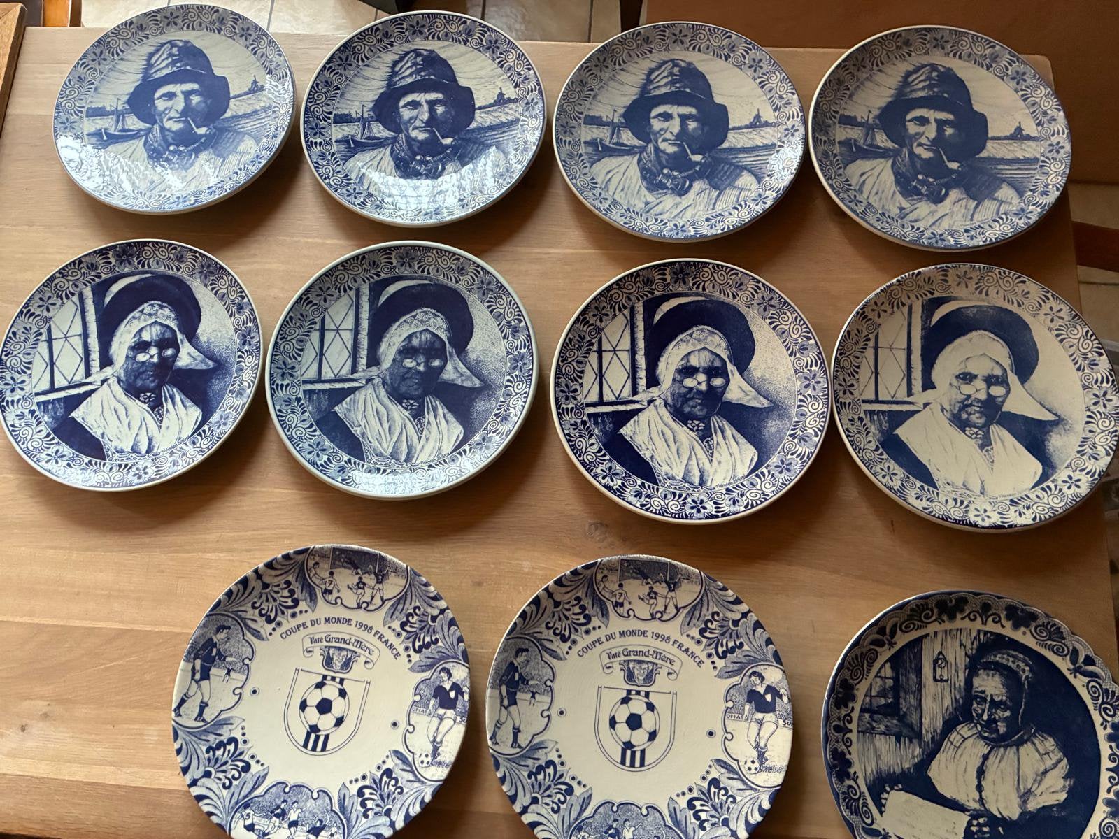 Vintage Delfts blauw - 11 borden, Enlèvement
