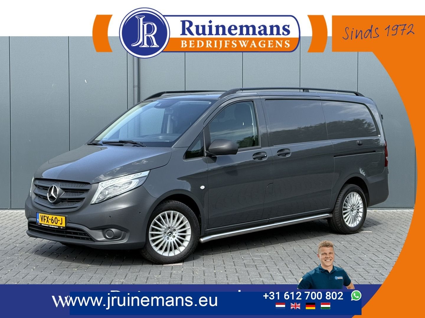 Mercedes-Benz Vito 111 CDI 115 PK E6 / L2H1 / NIEUWSTAAT !!, Autos, Argent ou Gris, Achat, Electronic Stability Program (ESP)
