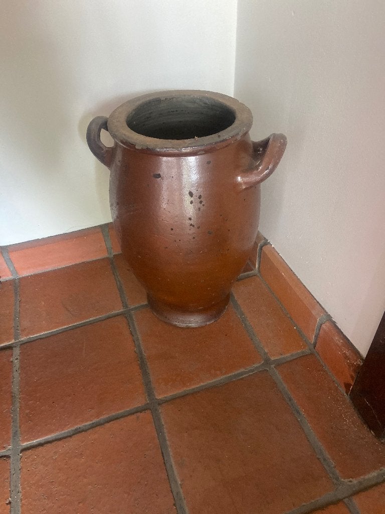 Keulse pot antiek aarde erk paraplubak, Antiquités & Art, Enlèvement