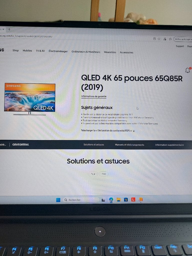 Téléviseur Samsung QLED 4K, TV, Hi-fi & Vidéo, QLED, Utilisé, 4k (UHD), Smart TV