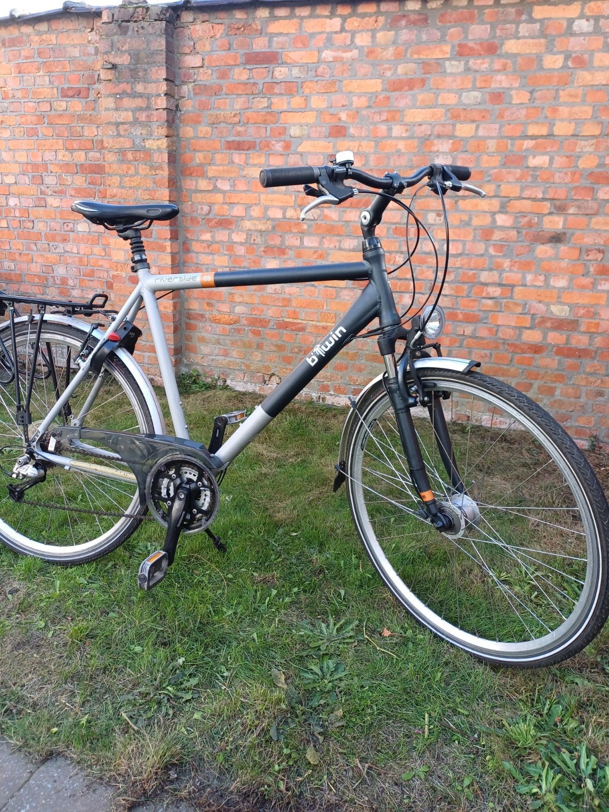 Mooie Herenfiets B-twin Riverside, Fietsen en Brommers, 57 tot 61 cm, Ophalen, Gebruikt, Velgrem