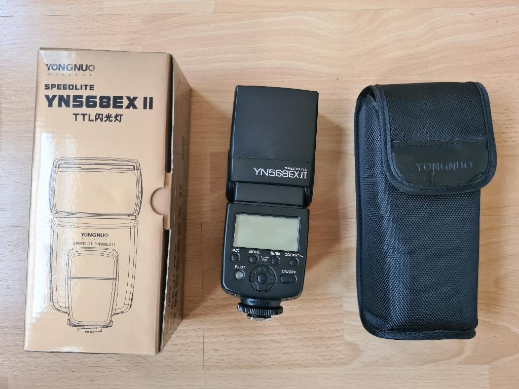 Yongnuo Speedlite Flash YN568EX II, Ophalen of Verzenden, Zo goed als nieuw, Overige merken, Kantelbaar