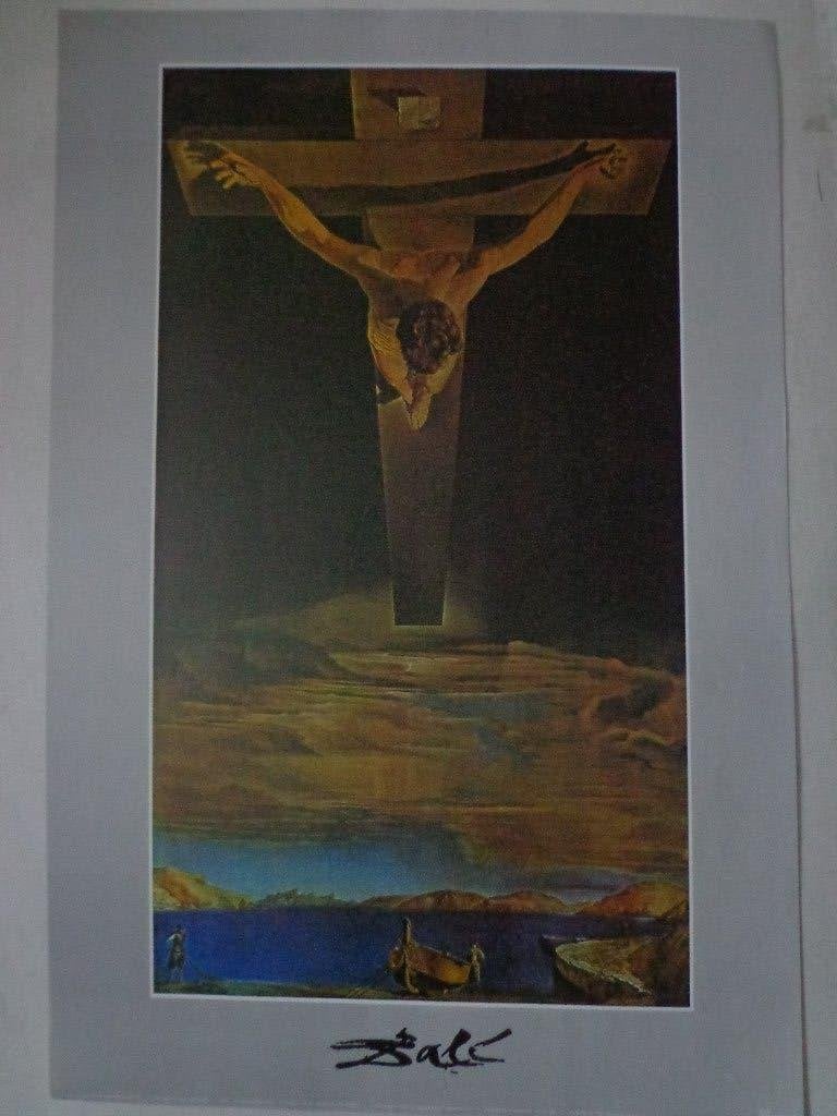 grote poster van Salvador Dali "Christus", Ophalen, Zo goed als nieuw, A1 t/m A3, Rechthoekig Staand