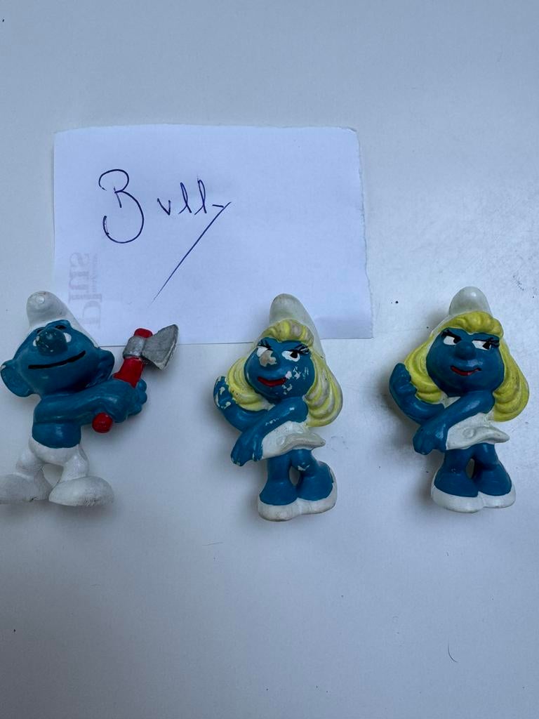 Smurfen Bully, Ophalen of Verzenden, Gebruikt, Verschillende Smurfen, Poppetje, Figuurtje of Knuffel