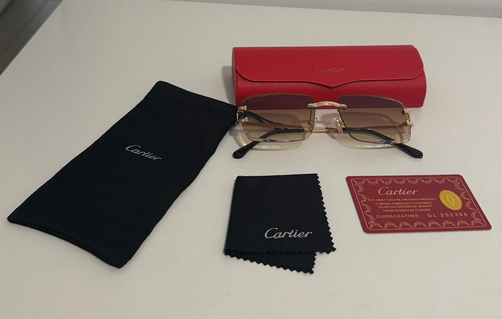 Cartier bril, Handtassen en Accessoires, Verzenden, Zo goed als nieuw, Bruin, Bril