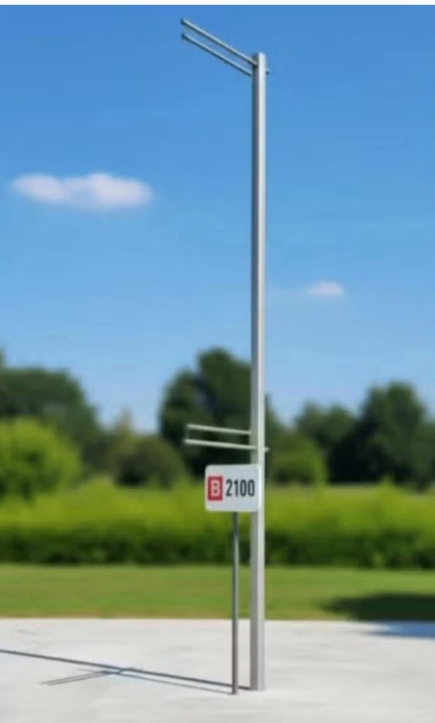 horeca banner paal, Ophalen