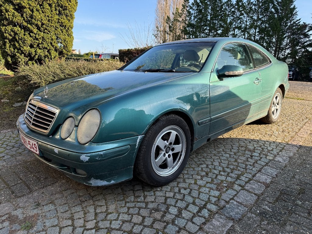Mercedes-Benz CLK 200 20i Elegance Fullopties 1steeigenaar, Auto's, Mercedes-Benz, Achterwielaandrijving, Beige, 4 cilinders, Leder
