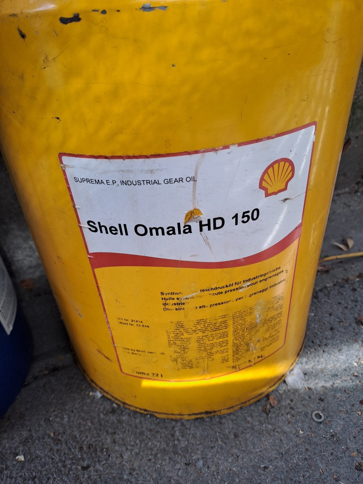 huile pour engrenages industriels Suprema SHELL 35€, Enlèvement
