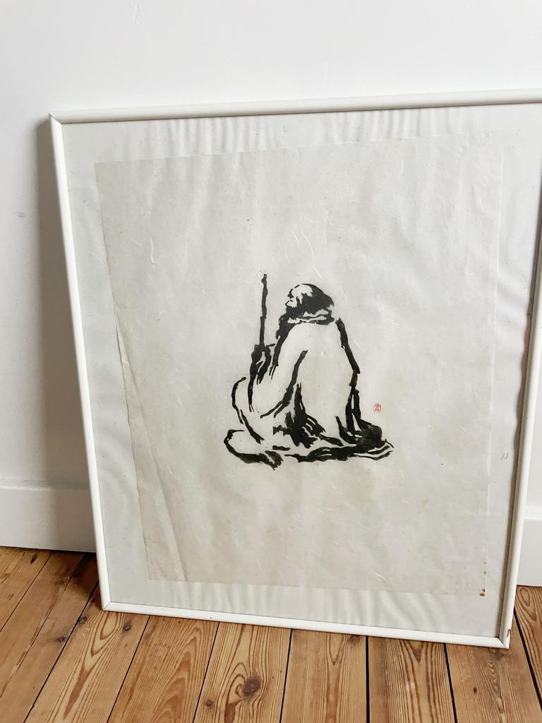 Kunstwerk op rijstpapier, Antiek en Kunst, Ophalen of Verzenden