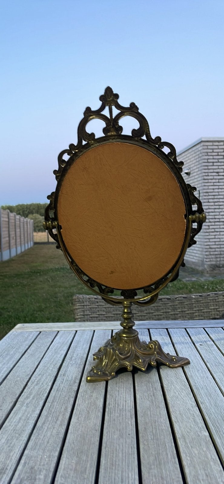 Prachtige vintage tafelspiegel in rococo/barokstijl, Antiek en Kunst, Ophalen