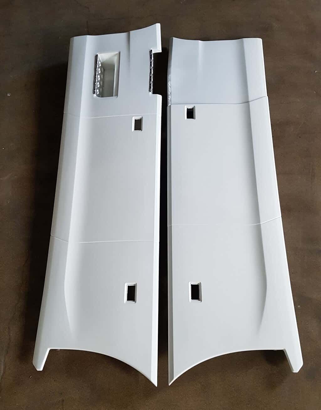 SCANIA NG 2017=> SIDE SKIRT SET WB3750 ,COLOR IVORY WHITE 13, Ophalen, Carrosserie en Plaatwerk, Scania, -