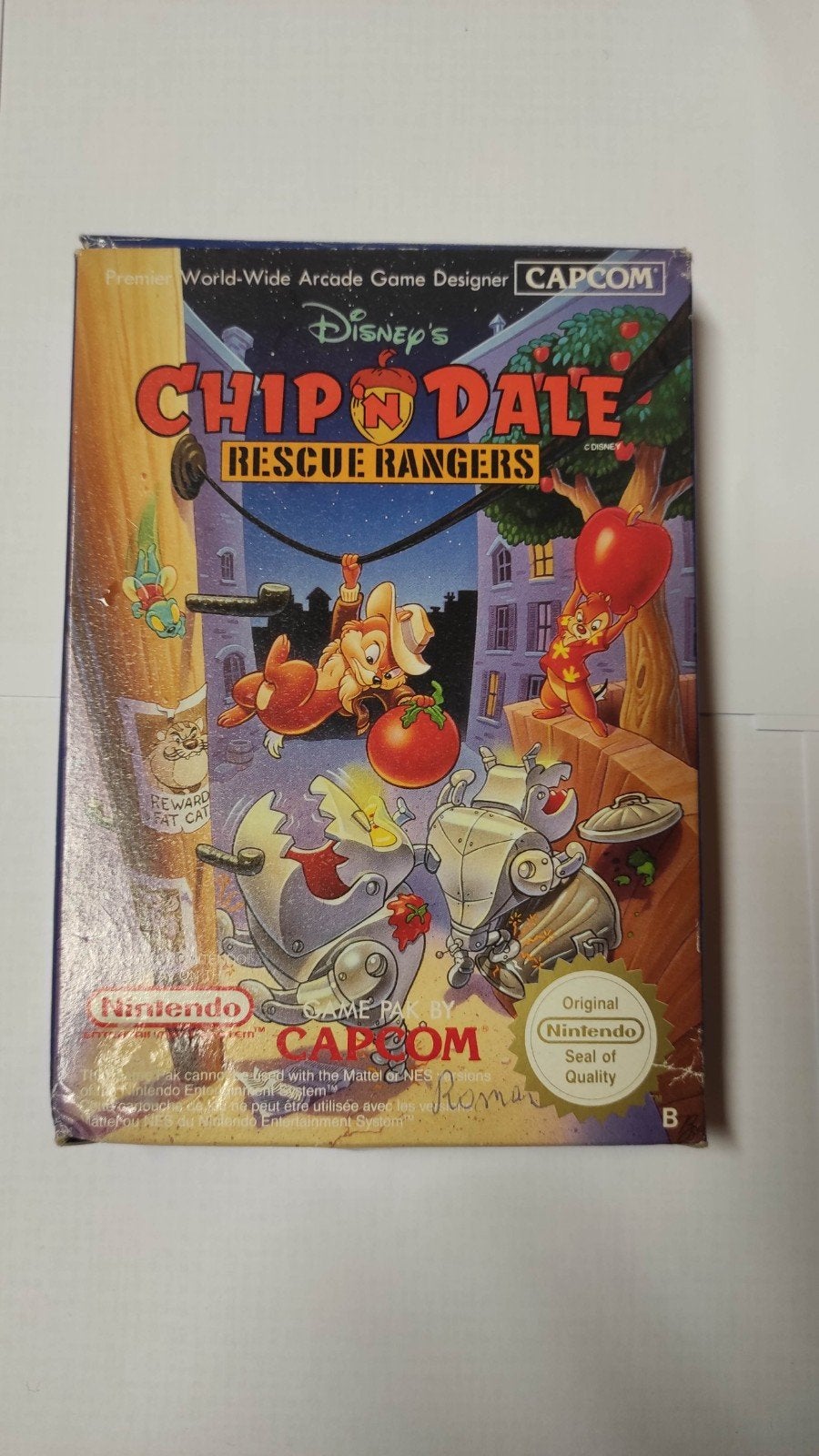 Nintendo NES Chip n Dale met doosje en handleiding, Games en Spelcomputers, Ophalen, Gebruikt, Platform
