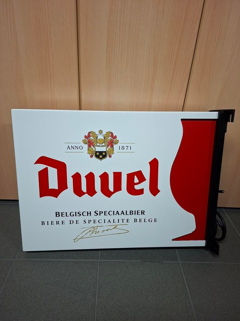 duvel lichtreclame, Ophalen