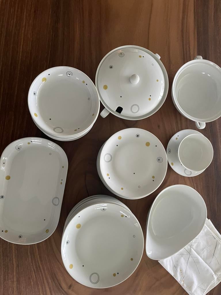 Servies 12 personen Mosa, Ophalen, Zo goed als nieuw
