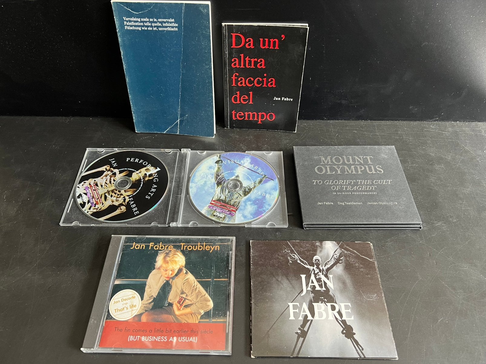 Set programmaboekjes + dvd’s Jan Fabre, Boeken, Ophalen, Zo goed als nieuw