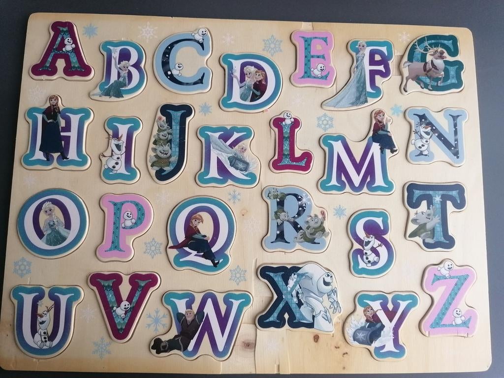 Houten abc Puzzel Frozen, Ophalen