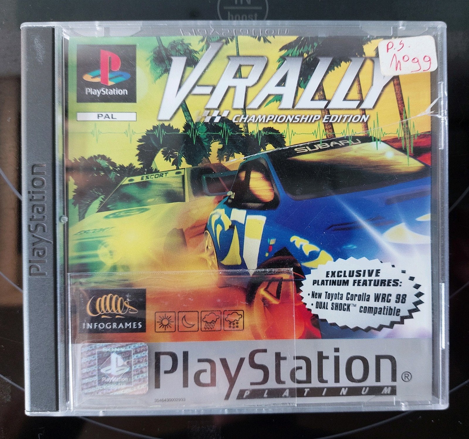 Playstation game v-rally, Ophalen