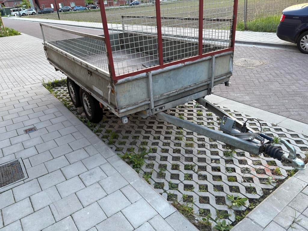 2-assige aanhangwagen, Ophalen, Gebruikt
