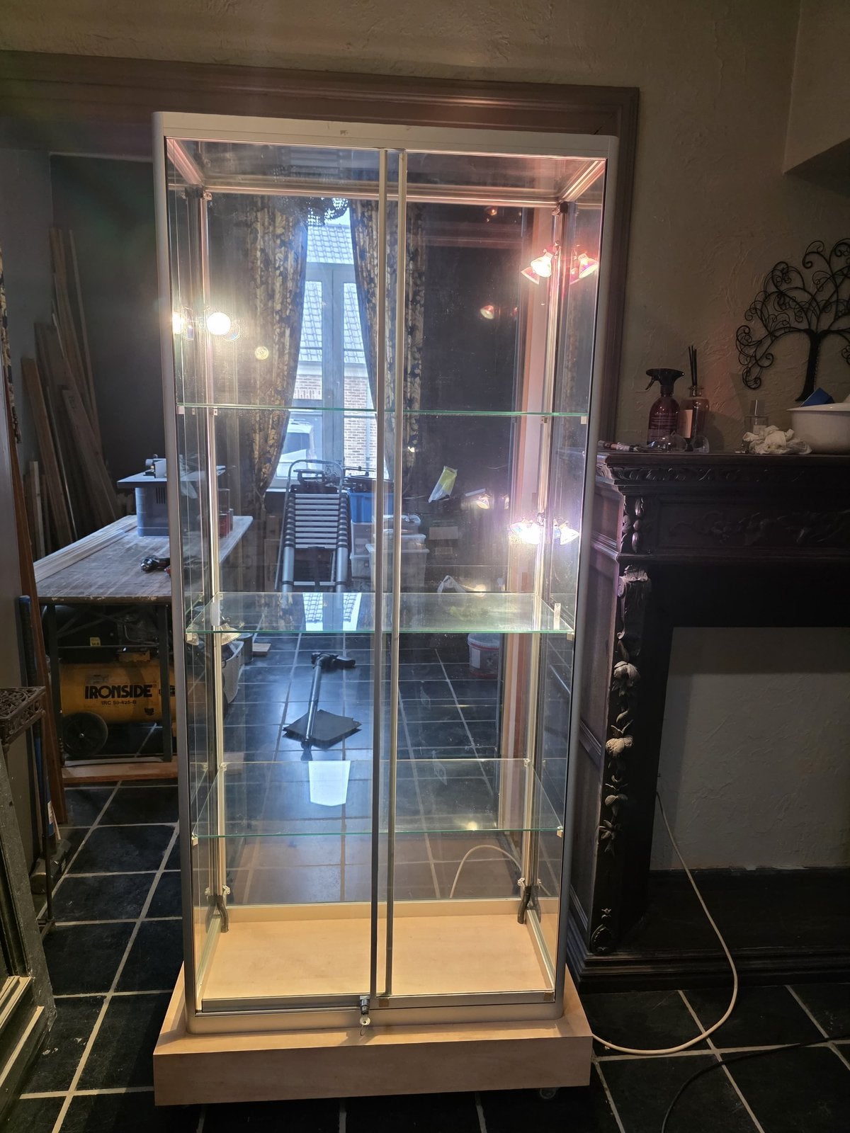 Commerciële vitrine kast, Huis en Inrichting, Ophalen, Zo goed als nieuw