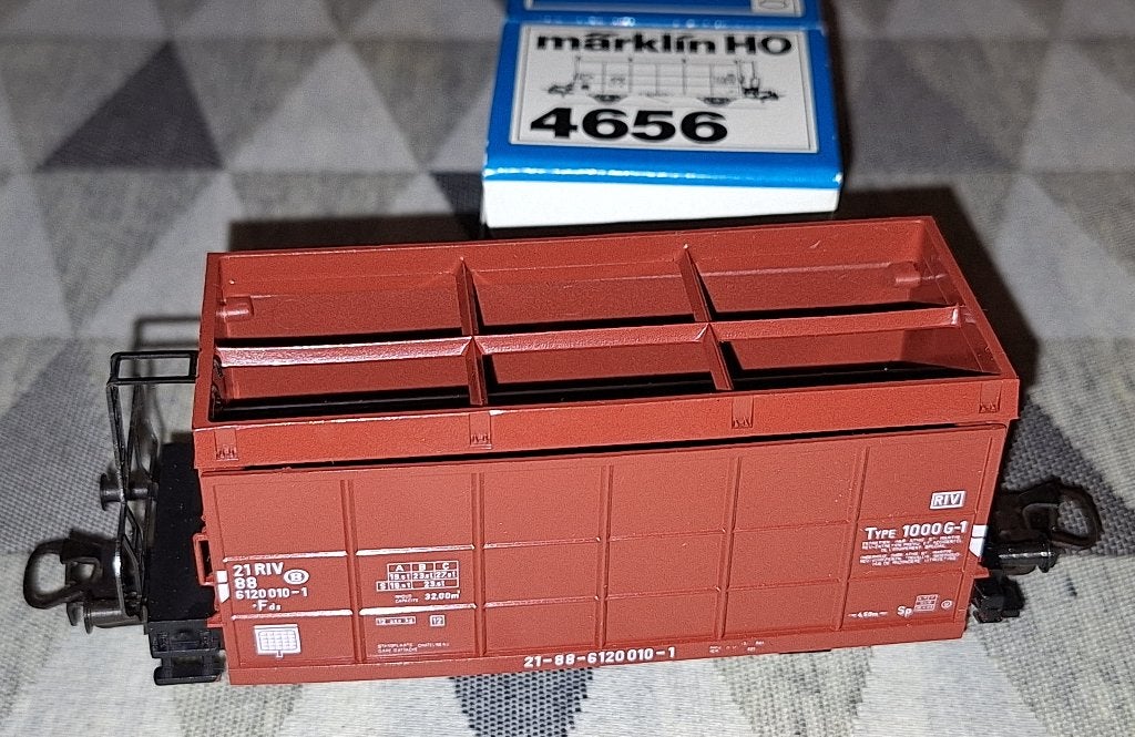 Märklin HO 4556 (v02) stortwagon van de SNCB, Enlèvement ou Envoi, Comme neuf, Wagon, Märklin