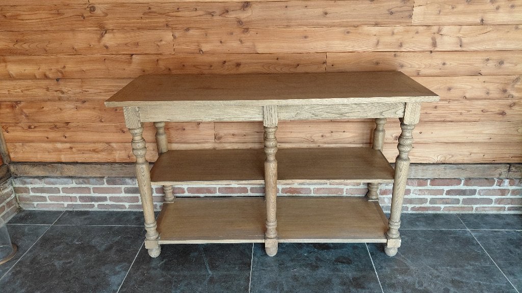 houten tafeltje, Huis en Inrichting, Ophalen, Rustiek, Zo goed als nieuw, 75 cm of meer