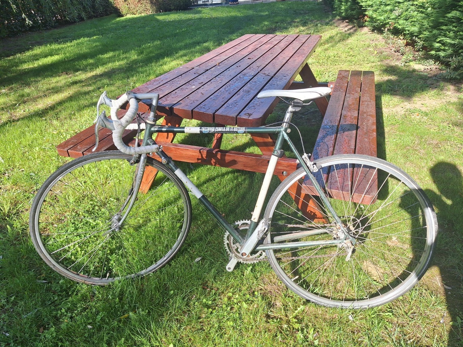 Vintage koersfiets, Ophalen