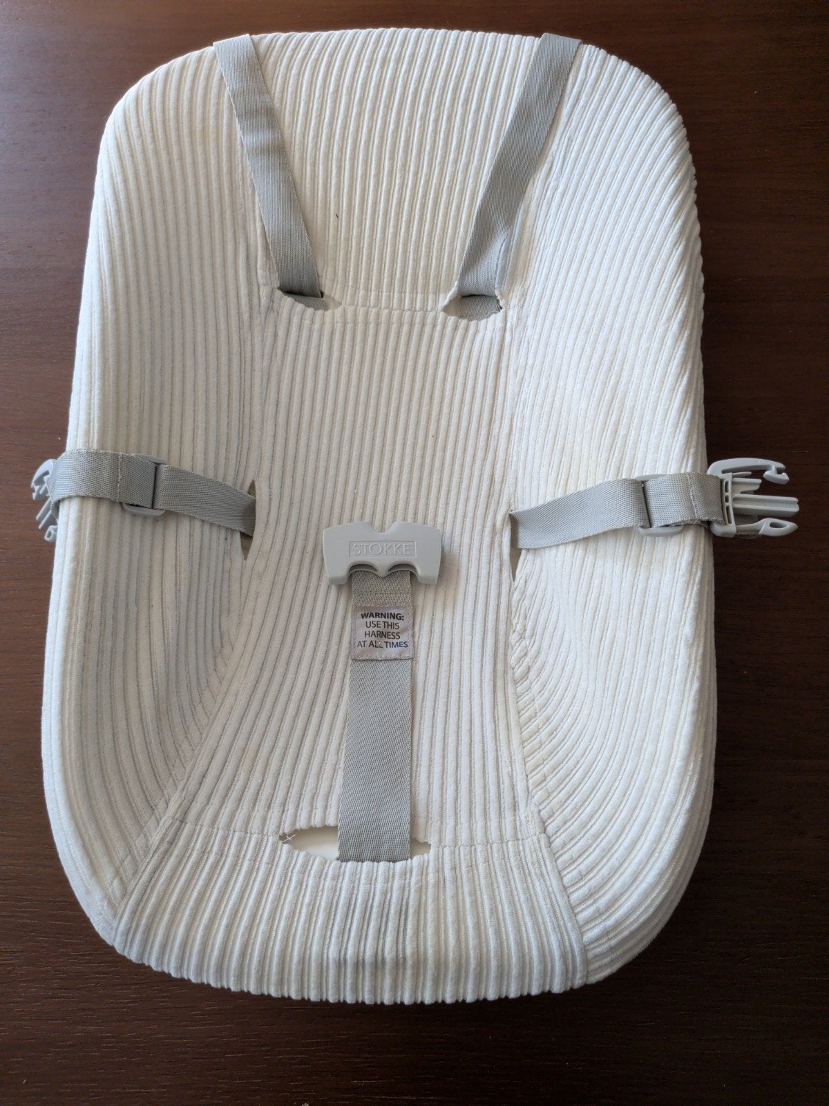 Stokke Tripp Trapp Newborn set • Wit • 2 hoezen, Enfants & Bébés, Enlèvement, Comme neuf, Autres types, Ceinture(s)