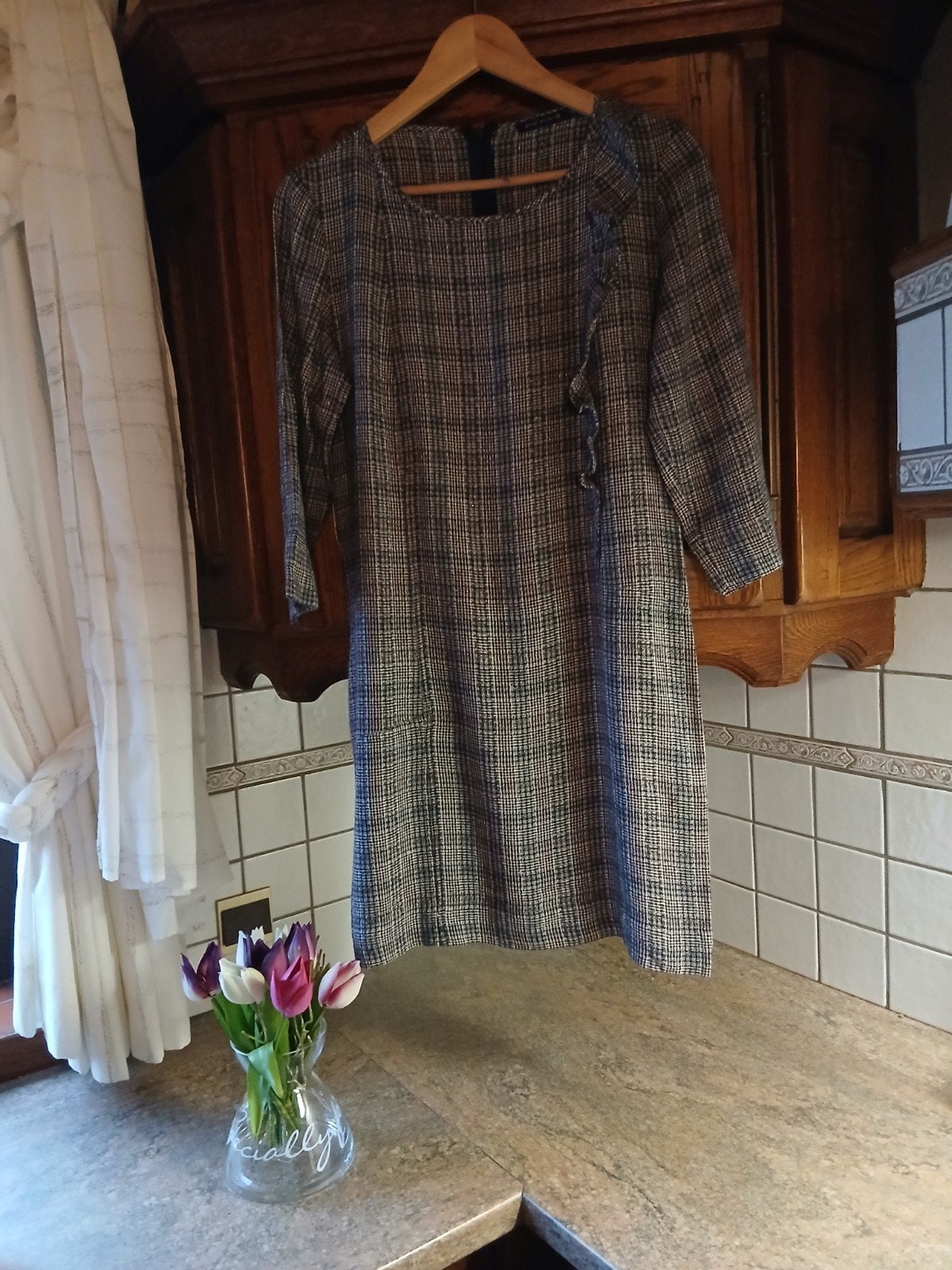 River Woods geruite jurk / kleedje – Maat 38 – Mooie staat!, Enlèvement ou Envoi, Taille 38/40 (M)