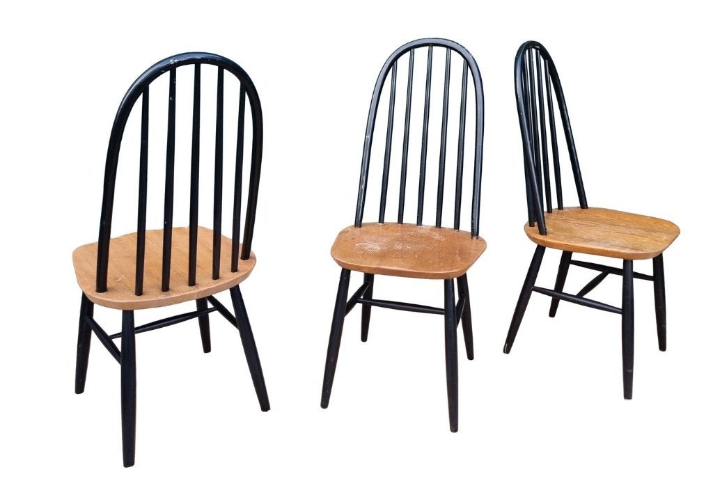 Vintage spijlenstoel - Scandinavisch designklassieker, Antiek en Kunst, Ophalen