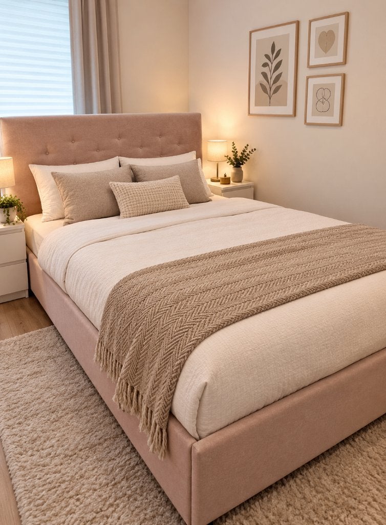 IKEA gestoffeerd tweepersoonsbed 180x200 met 4 opberglades, Maison & Meubles, Autres couleurs, Klassiek, Enlèvement, Utilisé