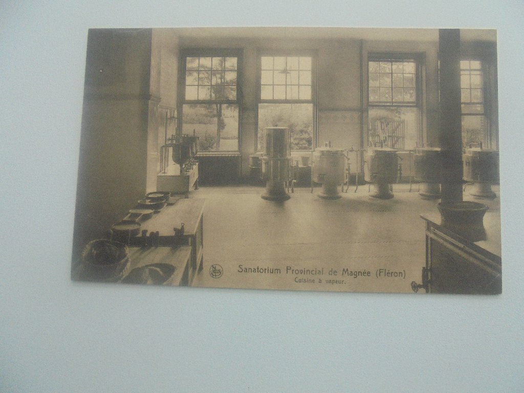 fléron- sanatorium de magnée -cuisine à vapeur, Envoi, 1940 à 1960, Non affranchie, Liège