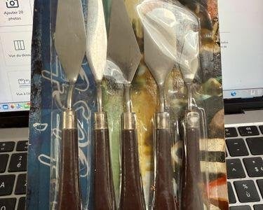 Couteaux à peindre, Artista, lot de 5, NEUFS, Envoi