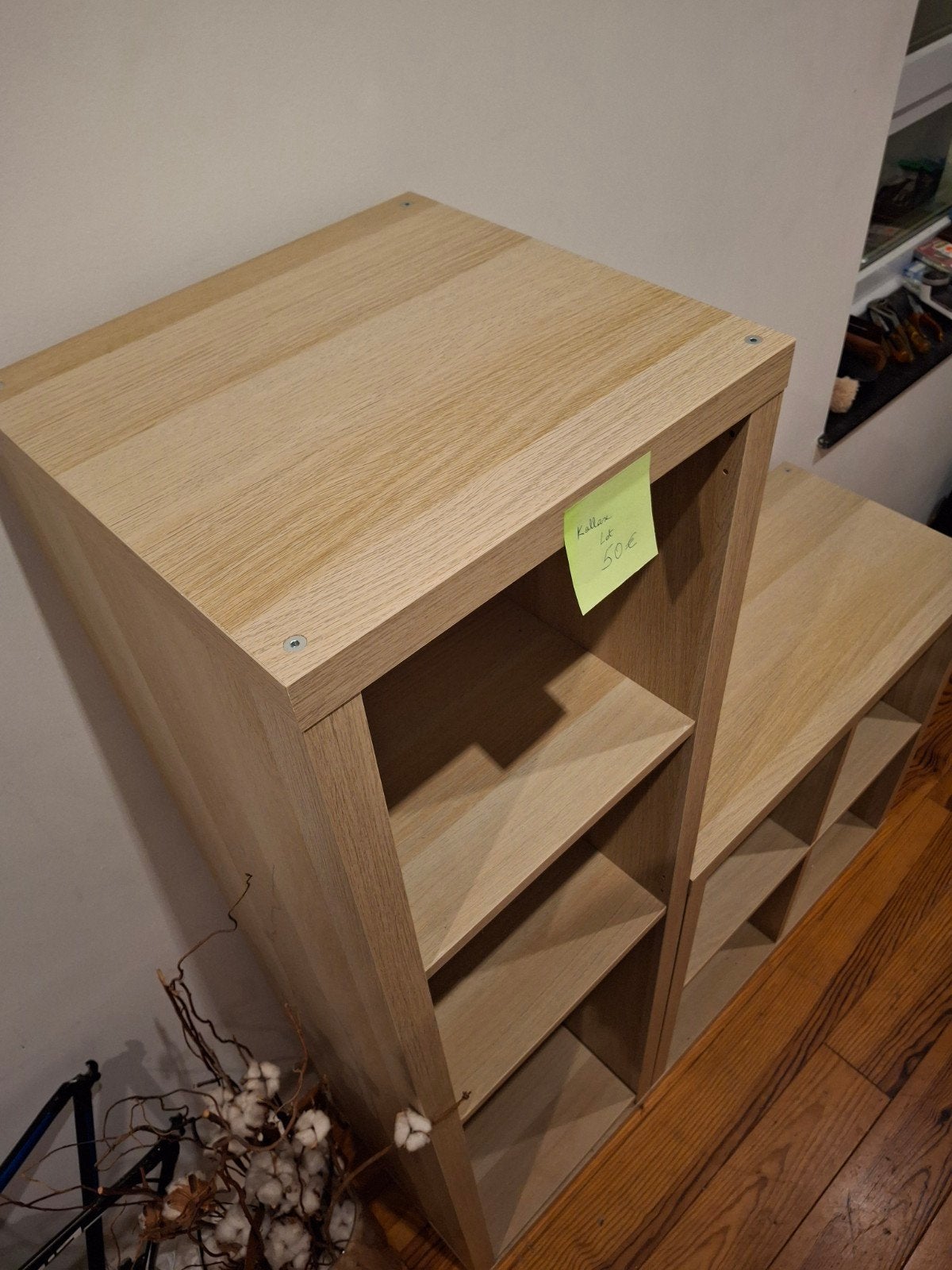 IKEA KALLAX - Effet bois clair - lot de 2, Enlèvement, Comme neuf, Étagère
