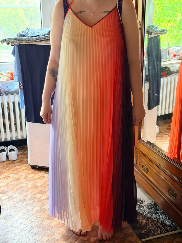 Zomerjurk en bijpassende sjaal, Kleding | Dames, Overige kleuren, Maat 42/44 (L), Cocktailjurk, Ophalen of Verzenden