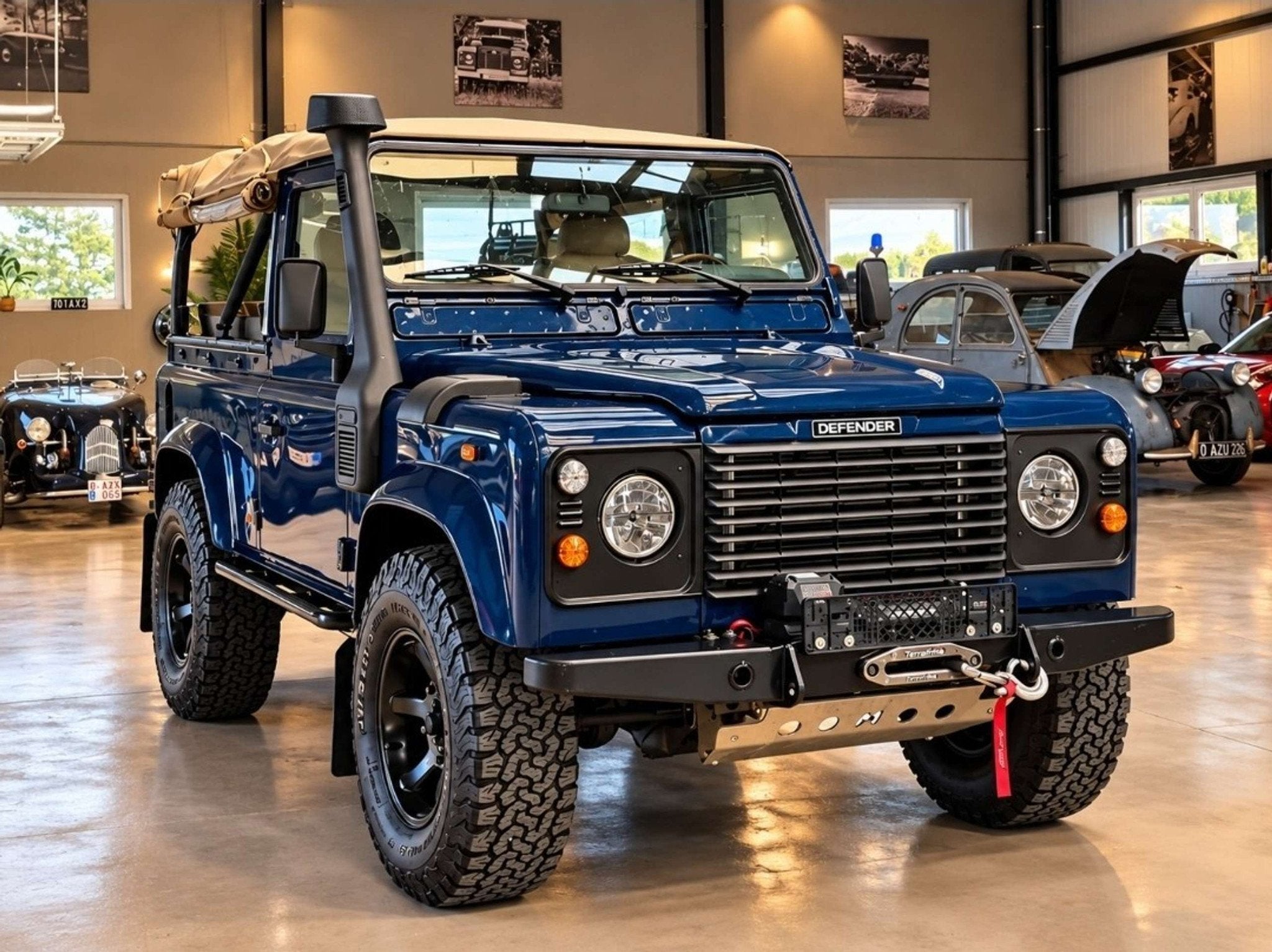 Land Rover Defender 2.5 Td5 CABRIOLET / 200HP / 3 PLACES UTI, Auto's, 90 kW, 122 pk, Gebruikt, https://public.car-pass.be/vhr/3c2c21fe-f7d2-46cc-a416-057d5ce1cd5b