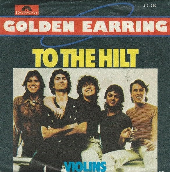 7" Golden Earring – To The Hilt / Violins, Gebruikt, 7 inch, Ophalen of Verzenden, Rock en Metal