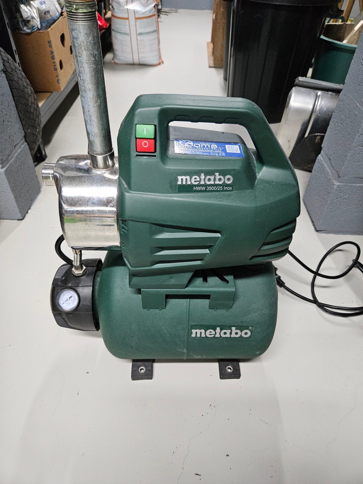Huiswaterpomp metabo, Ophalen