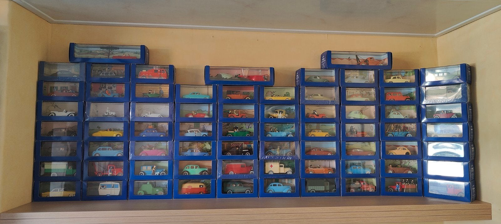 complete 70 delige verzamelingen auto's Kuifje 1/43, Ophalen, Nieuw, Auto