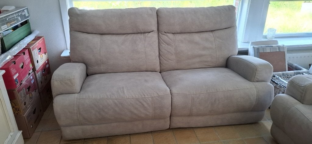 3-zit met 2 * elektrische relax, Ophalen, Gebruikt, Overige maten, Stof