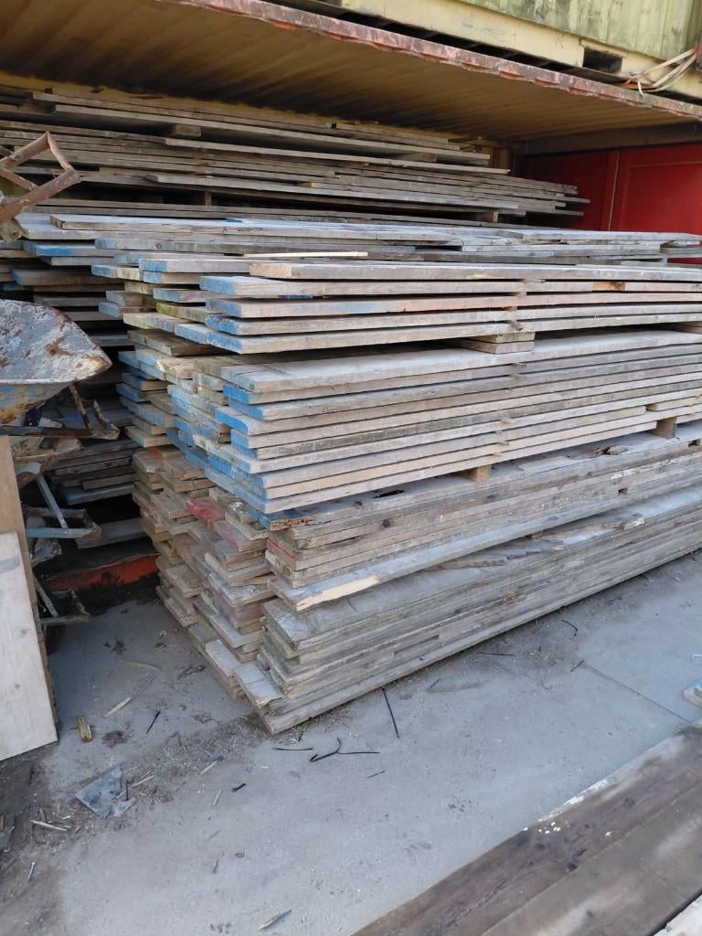 steigerhout, steigerplanken, Bricolage & Construction, Bois & Planches, Planche, 300 cm ou plus, Enlèvement, Utilisé