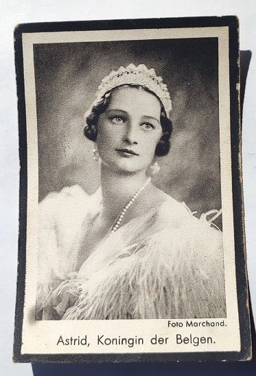 Doodsprentje Koningin Astrid, Verzamelen, Ophalen of Verzenden, Zo goed als nieuw, Overige typen