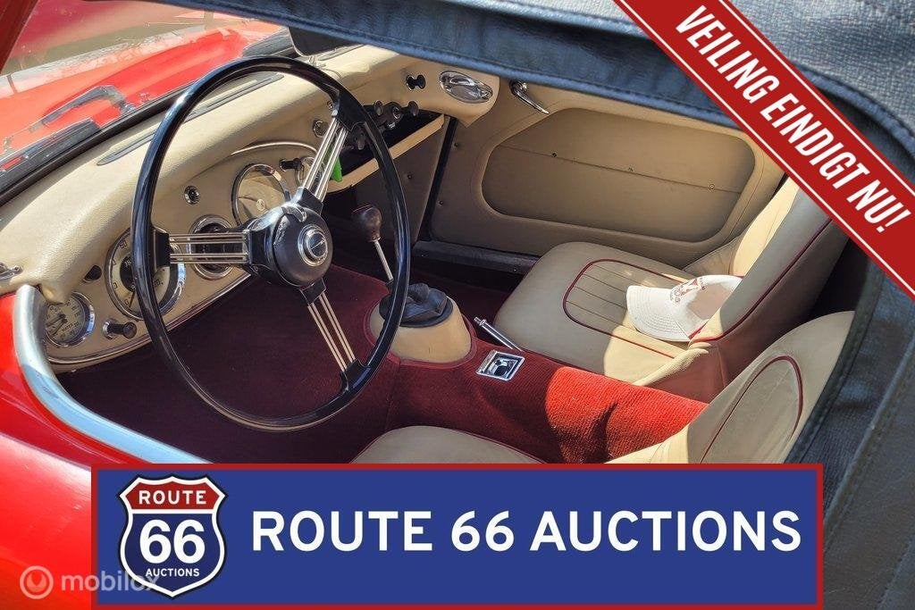 Austin-Healey 3000 Mk II BT7 | Route 66 Auctions, Auto's, Overige merken, Zwart, Bedrijf, Handgeschakeld