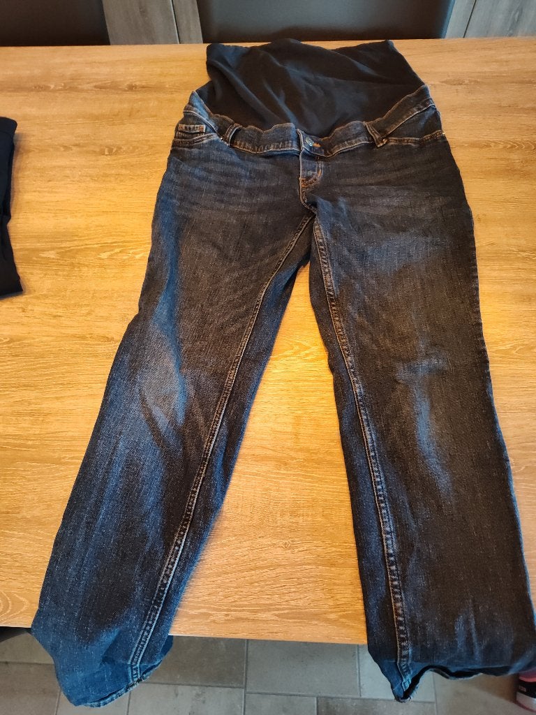 Zwangerschapsbroek, Ophalen, H&M, Blauw, Zo goed als nieuw