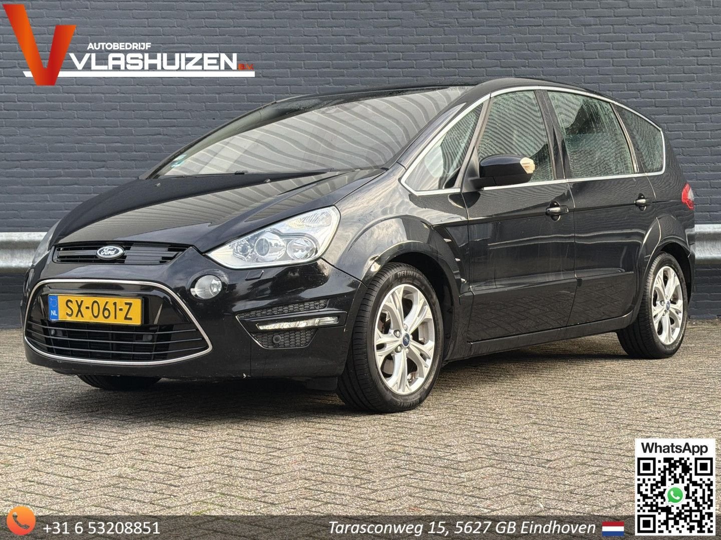 Ford S-Max 2.0 TDCi S Edition | Leder/Alcantara | Pano | Cli, Monovolume, Zwart, Grijs, S-Max