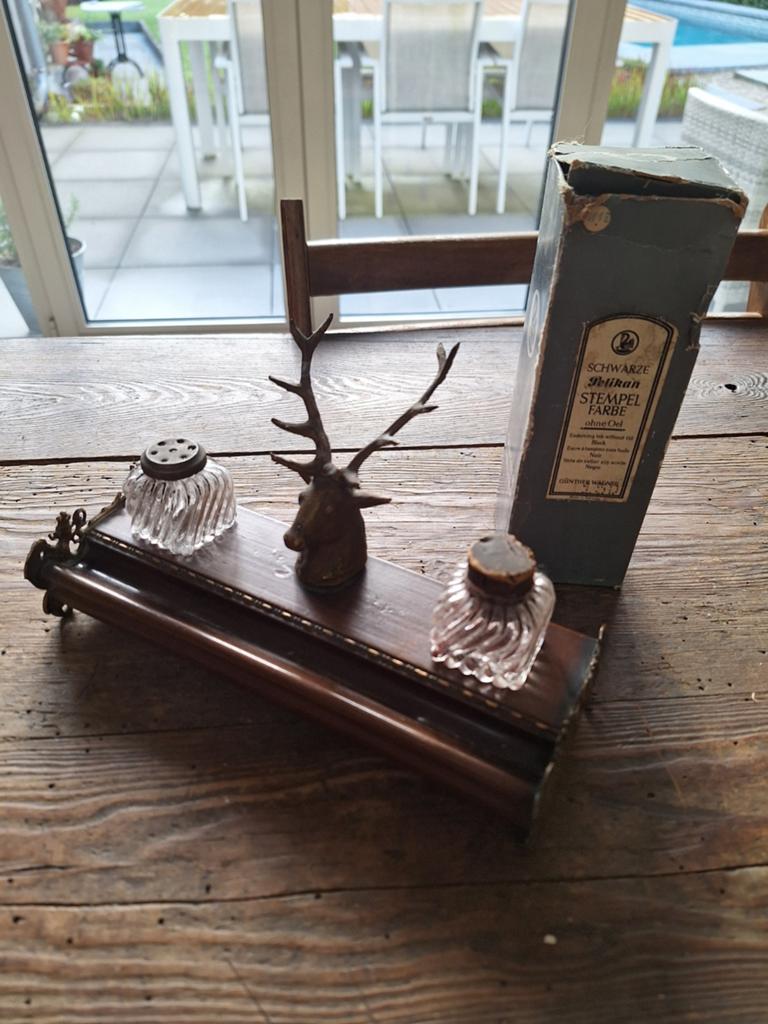 Set d'encre antique et pélican à encre, Enlèvement ou Envoi