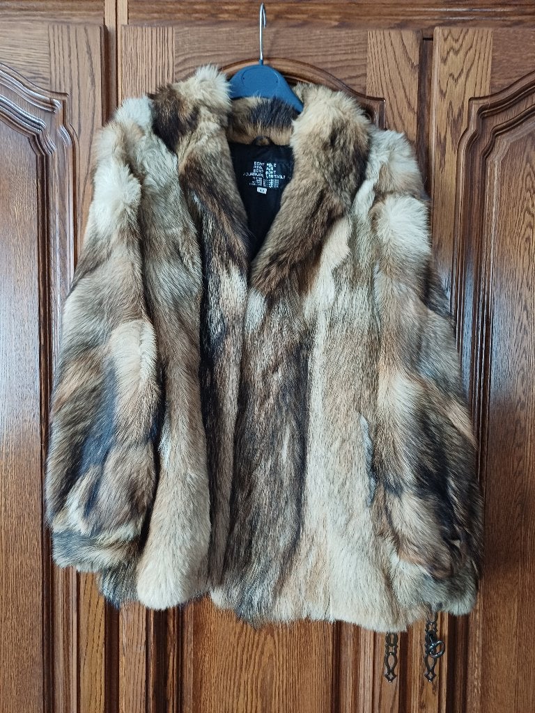 Bontjas, Kleding | Dames, Ophalen, Zo goed als nieuw, Maat 38/40 (M), Meerkleurig