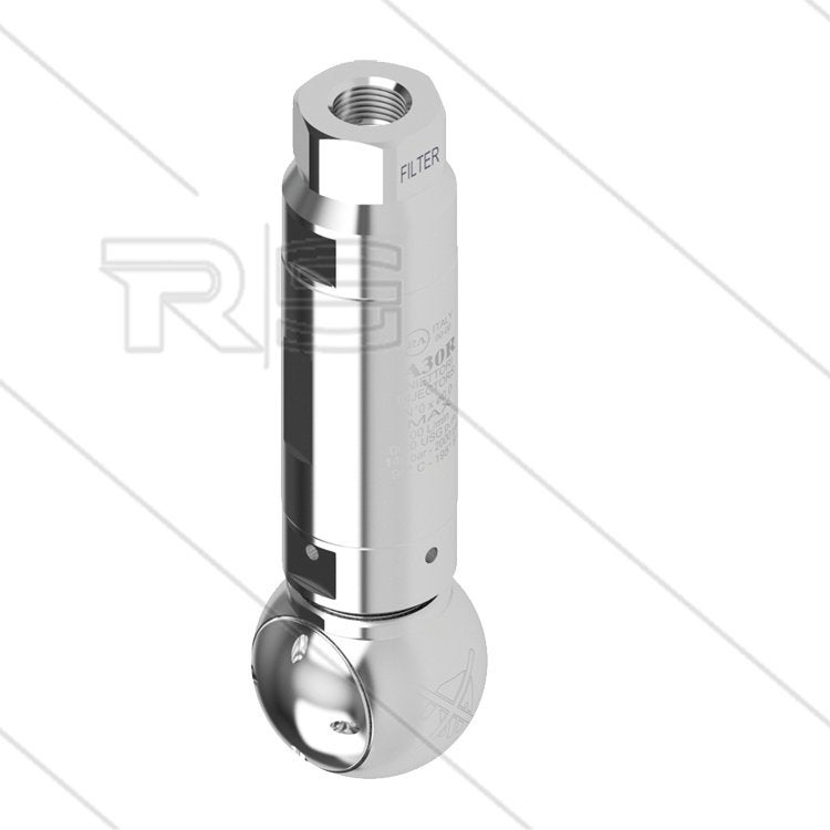 RVS Tankreiniger 4-Sproeiers 60mm Doorlaat, Envoi