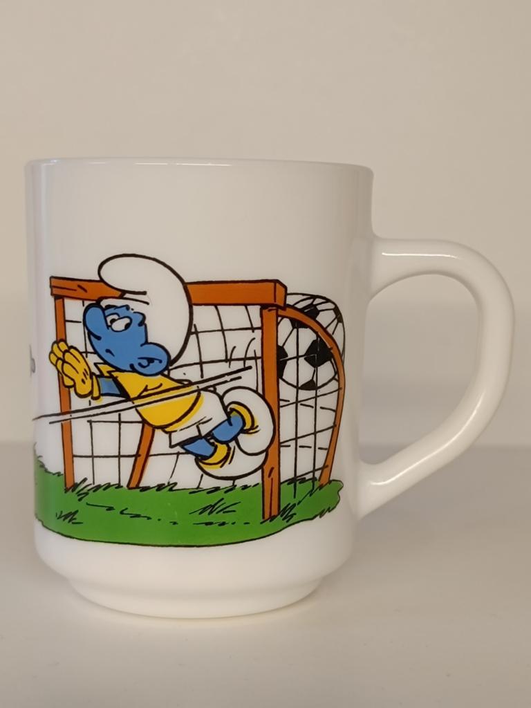 Smurfen Smurfen Peyo Arcopal 1990 vintage mok, Collections, Schtroumpfs, Enlèvement ou Envoi