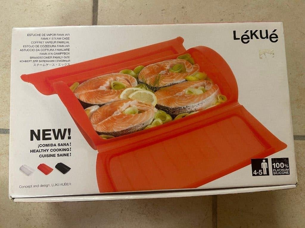 Papillote Lékué 4-5 personnes (silicone), Enlèvement, Neuf, Rouge, Autres marques