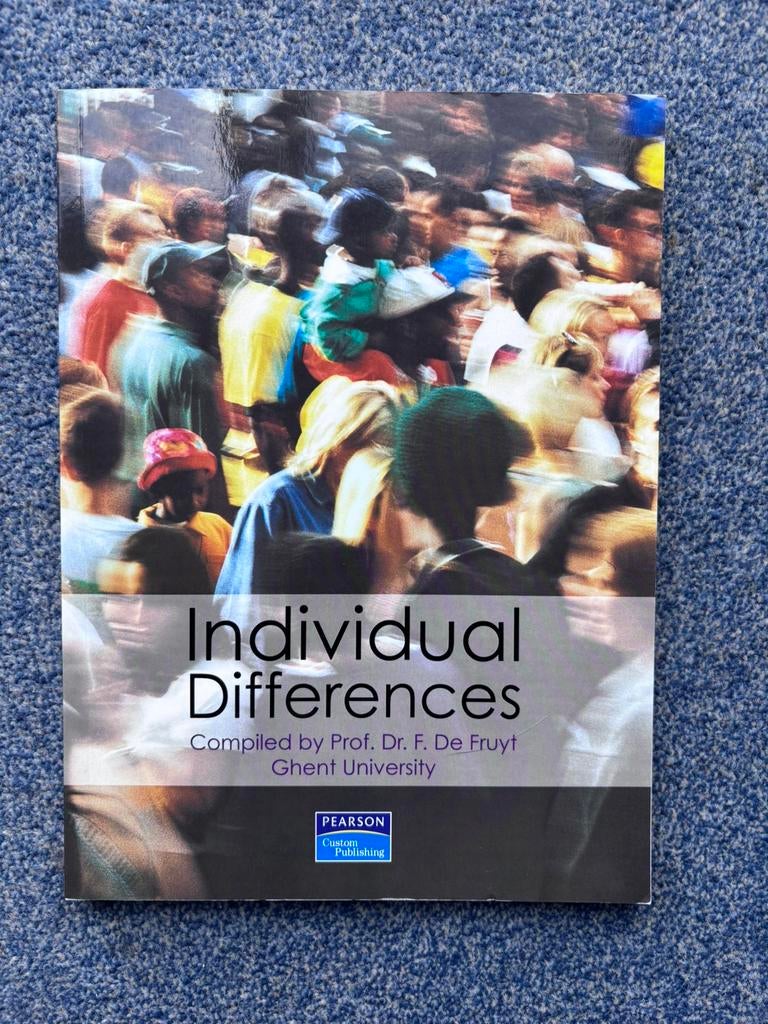 Handboek differentiele Psychologie UGent, Enlèvement, Comme neuf, Enseignement supérieur